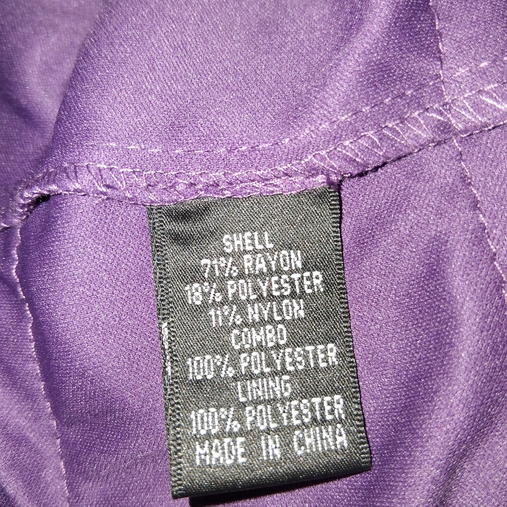 Adrianna Papell New Rich Purple Layered Mini Dress - Picture 13 of 16